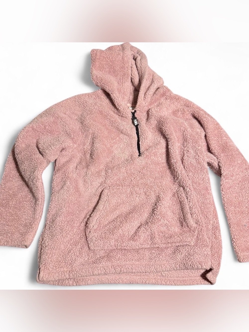 Cozy Pink Sherpa Hoodie Sweater - PINK Victoria’s Secret